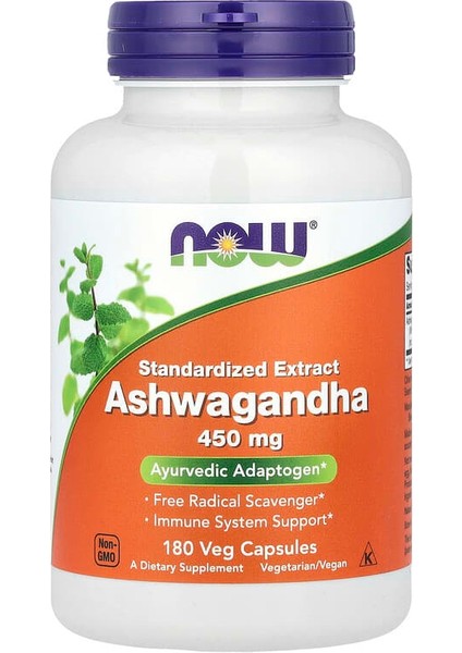 Now Foods, Standardize Ekstre Hint Ginsengi, 450 Mg, 180 Bitkisel Kapsül