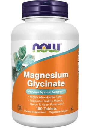 Now Foods,supplements, Magnesium Glycinate 100 Mg 180 Tablet