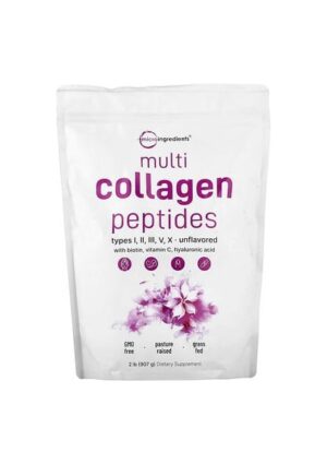 Micro Ingredients, Multi Collagen Peptides, Unflavored, 2 Lb (907 G)