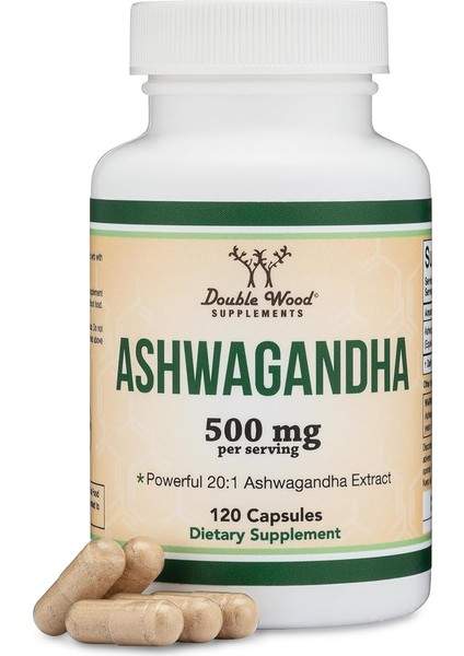 Double Wood ,hint Ginsengi,withania SOMNIFERA,500 Mg ,120 Kapsül