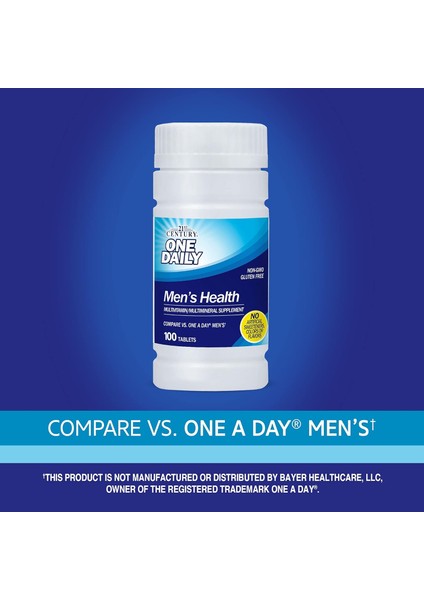 21st Century One Daily, Men's Health, 100 Tablets - Görsel 3