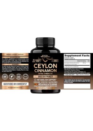 Nutra Harmony Ceylon Cinnamon 20:1 Extract · Extra Strength 60 Capsules