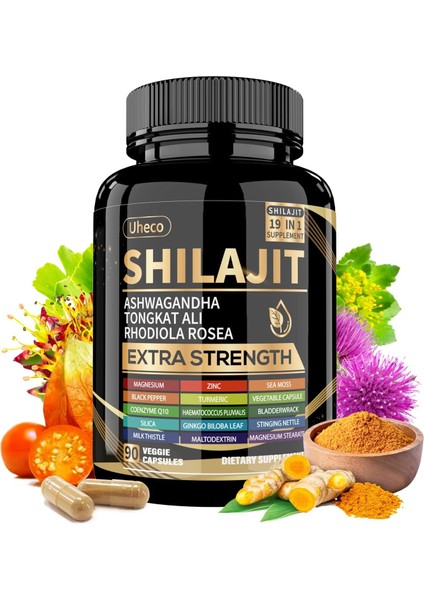 Shilajit Capsules, 19-In-1 Supplement 90 Capsules
