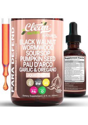 Clean Nutraceuticals Para Defend Wormwood Black Walnut Cleanse For Humans Drops Liquid Drops 60 ml