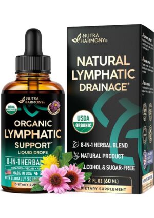 Nutra Harmony Organic Lymphatic Drainage Supplement 60 ml Drops